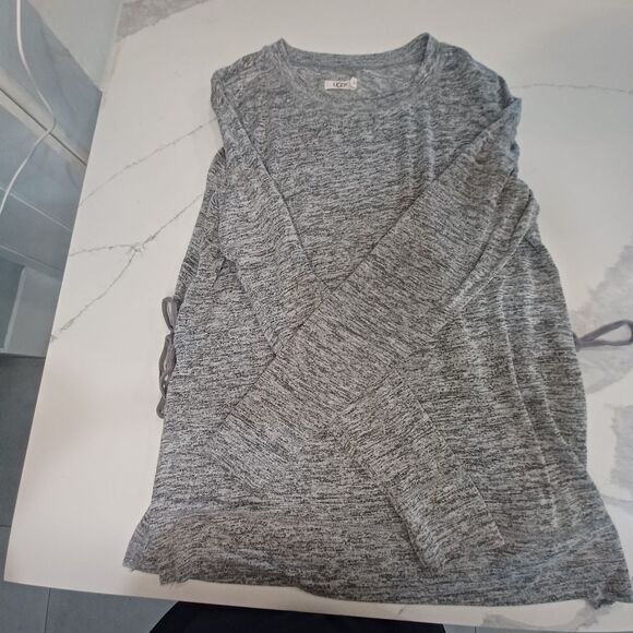 UGG Gray Heathered‎ Soft Knit Comfortable Loungewear - Picture 1 of 8
